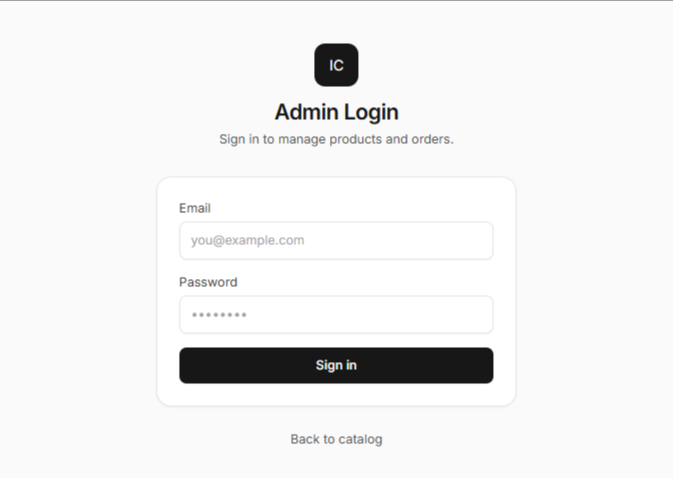 Login Page